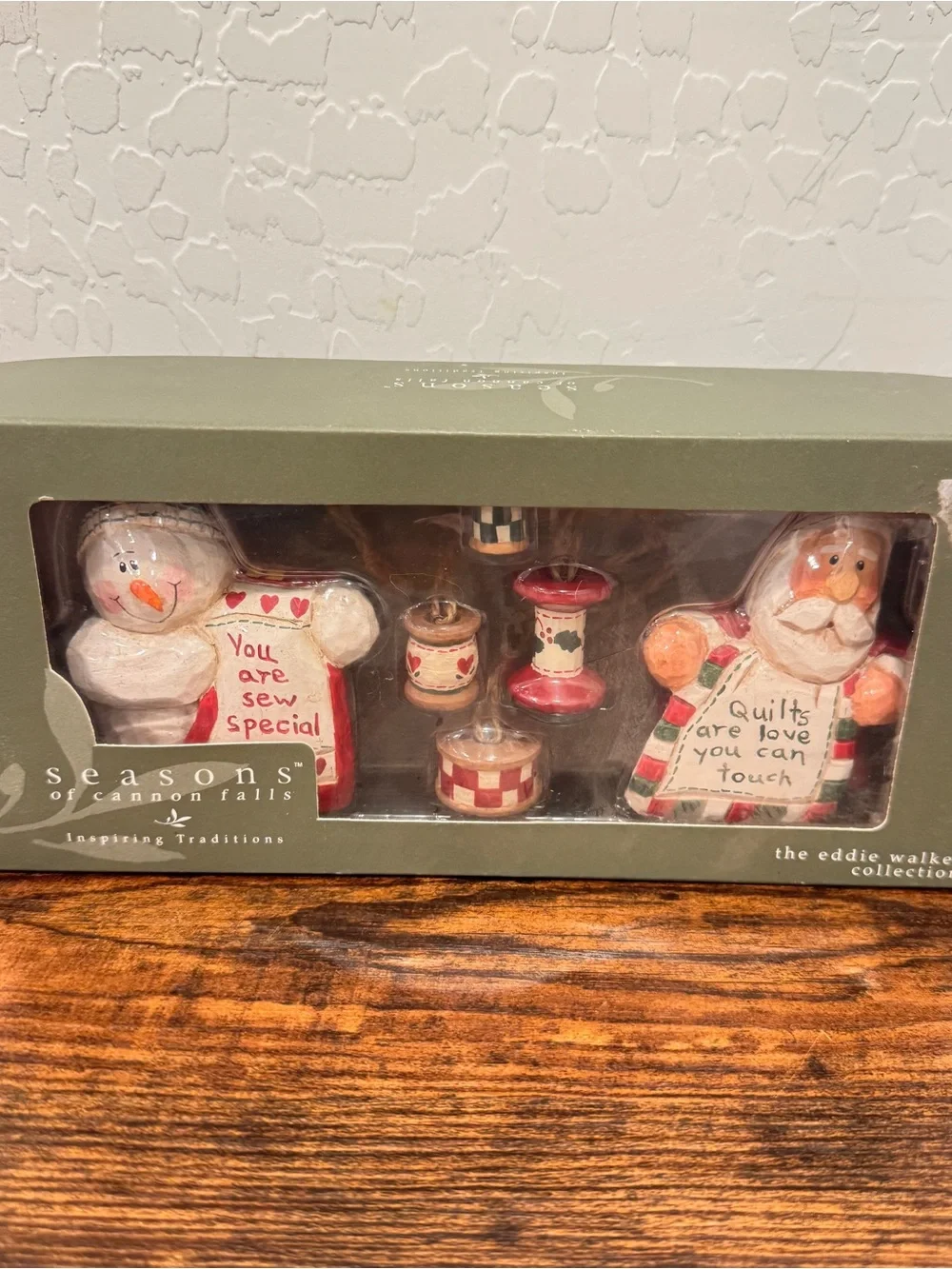 Seasons of Cannon Falls Eddie Walker Collection Sewing Ornament Set New